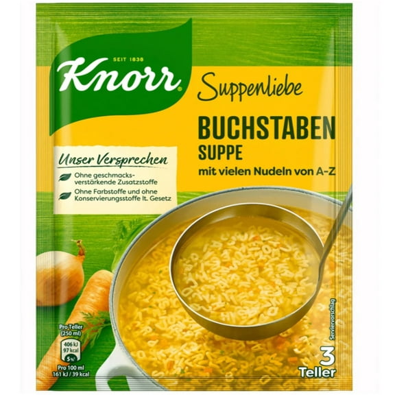Knorr Suppenliebe Alphabet Soup