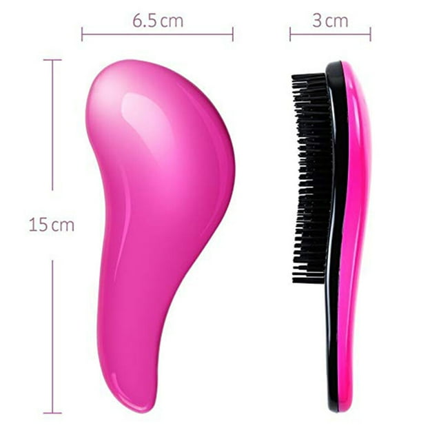 Baohd Adults Portable Detangling Brush Mini Plastic Comb Kid Multicolor ABS Anti Static Massage Hairbrush