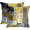 Yellow and Black, variant on Set of 2 Turquoise White and Gray Throw Pillow Covers Modern Abstract Teal Painting Decorative Pillow Cases, Home Decor Pillowcases