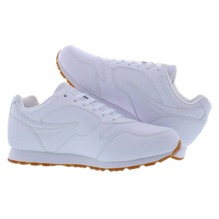 White fila with gum cheap bottoms