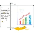 X BOARD Giant White Board 72" x 47" Dry Erase Board 6' x 4