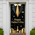 thumbnail image 5 of Black & Gold Happy Father's Day Banner Luxury Formal Display Backdrop for Father's Day Celebration Family Gathering Indoor Photo Shoot, 5 of 8