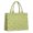 Lightgreen Daisy Flower, variant on Large Capacity Tote Bag,Teal Daisy Flower Yellow Blooms Pattern Handbag Fashion Luxury Tote Bag,15.7"x13"x 5.1" Inches,Laptop Compatible