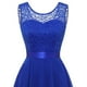 thumbnail image 5 of Vestido de cóctel sin mangas con estampado floral para mujer: elegante vestido de noche de dama de honor con abertura lateral para bodas y fiestas, 5 of 6