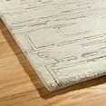 thumbnail image 4 of TOWN & COUNTRY LUXE Remi Abstract Line Art Handcrafted 100% Wool Area Rug, Beige/Blue, 5'x7', 4 of 10