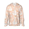 thumbnail image 2 of Uemuo Geese and Flower Pattern Women's Full Zip UPF 50+ Sun Protection Hoodie Jacket Long Sleeve Sun Shirt Hiking Outdoor Performance with Pockets-XX-Large, 2 of 9