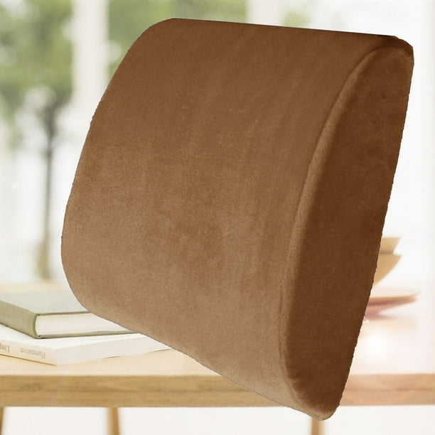 Bookishbunny Memory Foam Lumbar Back Support Pillow Sciatica & Pain