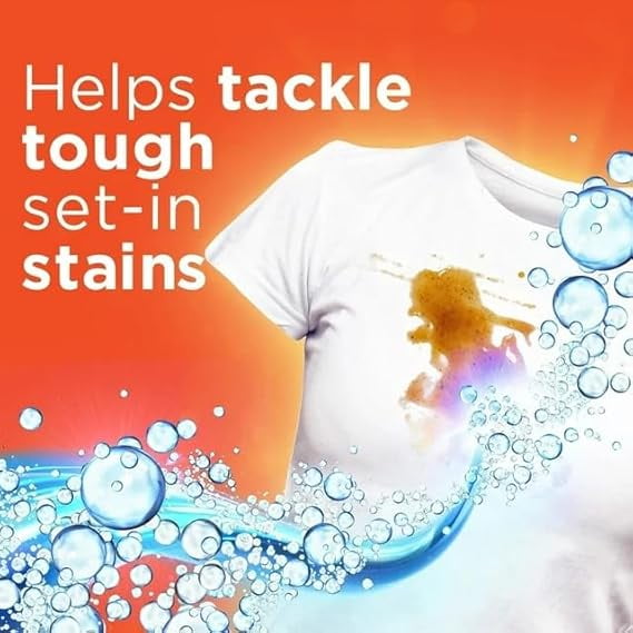 TIDE PODS Liquid Laundry Detergent Pacs, 4-in-1 Ultra Oxi, HE Compatible, Built-in Pre-Treater for Stains, 104 Count, 4 Bags