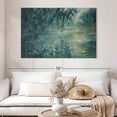 thumbnail image 2 of Elephant Stock Morning On The Seine 1898 Wall Art - Horizontal Canvas Wall Art - Living Room Wall Decor - Abstract Canvas - Teal And Green Decor By Claude Monet - 51" x 34", 2 of 8