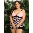 thumbnail image 2 of Plus Size Tankini Swimsuits for Curvy Women Summer Beach Two Piece Bathing Suits Ladies Flowy Tank Top with Boyshorts, 2 of 6