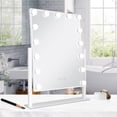 thumbnail image 6 of Zadro Lighted Vanity Mirror 18"x21" 15 Bulbs, 3 Light Settings, 360° Rotation Mirror Head, 6 of 10