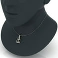 thumbnail image 2 of Diamond Necklace for women Anchor Pendant 14K White Gold 0.44 carat 18'' Chain, 2 of 4