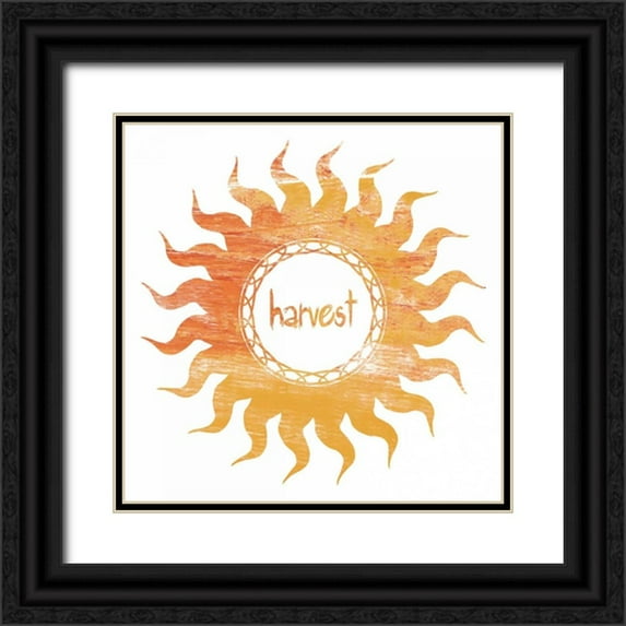 Lewis, Sheldon 15x15 Black Ornate Wood Framed with Double Matting Museum Art Print Titled - Harvest