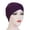 36_Purple, variant on Lroveb Turbans for Women Head Wrap Hijab Stretch Cloth Forehead Cross Indian Hat Crystal Linen Turban Muslim Bottoming Beanie Hat