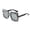 Grey, variant on Rhinestone Square Sunglasses Crystal Bling Oversized Sun Glasses Uv Protection Fashion Shades For Beach Cycling Outdoor Activities(Black-14.6Cm)