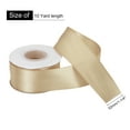 thumbnail image 2 of Uxcell 1 1/4 inch 10 Yard Satin Ribbon Grosgrain Thin Solid Silk Wedding Bouquet Ribbon Champagne, 2 of 7