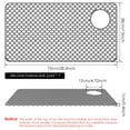 thumbnail image 5 of AEVXKHI Nonslip Silicone Sink Mat, Heat Resistant Sink Protector Mat, Hollow Out Kitchen Sink Mats, Silicone Sink Protector, Silicone Sink Protector with Right Drain Hole, 5 of 11