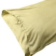 thumbnail image 2 of Unique Bargains Soft and Durable Envelope Closure Satin Pillowcase (2 Count) Gold Queen, 2 of 6