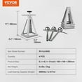 thumbnail image 2 of Crics Stabilisateurs en Aluminium pour Véhicule Récréatif, Lot de 4, Capacité de 6000 lbs, Hauteur Réglable 11 Po-17 Po pour Support de Nivellement de Véhicule Récréatif, 2 of 5