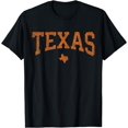thumbnail image 1 of Texas - Camiseta para mujer y hombre, diseño de mapa estatal de Texas, diseño desgastado, 1 of 2