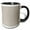 Black/White, variant on 3drose, Charcoal Gray, Small Diamond Damask Pattern, 15oz Two-tone Red Mug