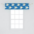 thumbnail image 2 of Ambesonne Chinese Window Valance, Folkloric Moon and Cloud, 42" x 12", Blue Cream and White, 2 of 3