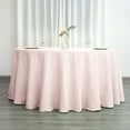 thumbnail image 3 of Efavormart 5 Pack Round Tablecloth, 120 Inch Stain & Wrinkle Resistant Washable Table Cloth, Decorative Polyester Fabric Table Cover for Banquet, Wedding, Dining- Blush, 3 of 10