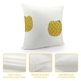 thumbnail image 4 of SHANXI  Pineapple Pillows Decorative Throw Pillow Cover Case Summer Beach Pineapple in Stripes Pillow Square Cushion Cover for Sofa Bedroom Blue Yellow Green 12x12in, 4 of 5
