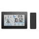 thumbnail image 5 of Inteprter Estación meteorológica con sensor exterior Termómetro digital Higrómetro para retroiluminación interior y exterior Hora actual Negro Decoración del hogar Inteprter HA021468-00, 5 of 6