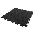 thumbnail image 6 of FlooringInc 8mm Thick Strong Rubber Interlocking Floor Tiles, Flexible Recycled Rubber for a Stronger and Safer Basement, Home Gym, Shed, or Trailer, Grey, 1 Center Tile, 6 of 8