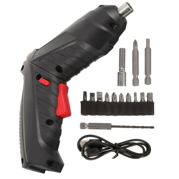 NICEXMAS Electric Drill Screwdriver Black 1 Set