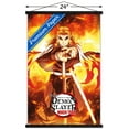 thumbnail image 3 of Demon Slayer: Mugen Train - Kyojuro Rengoku One Sheet Wall Poster with Magnetic Frame, 22.375" x 34", 3 of 6