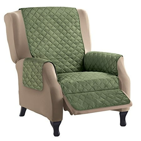 reversible sage quilted recliner olive etc collections furniture