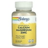 Solaray Calcium Magnesium Zinc Supplement, with Cal & Mag Citrate, Strong Bones & Teeth Support, Easy to Swallow Capsules, 60 Day Money Back Guarantee (100 CT)