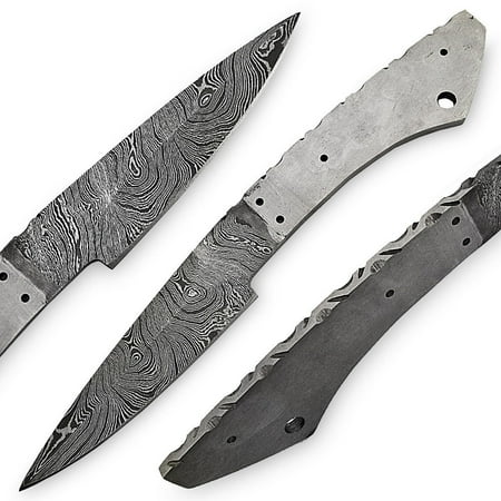 White Deer Damascus Blank Skinner Knife 55-60 HRC Hardness Folded Steel