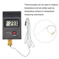 thumbnail image 5 of K Type Thermocouple with Plug, Meter Temperature Sensor Probe -40 to 1100°C(-40 to 2012°F) Stainless Steel, 1x200mm 3.3ft Wire, 5 of 7