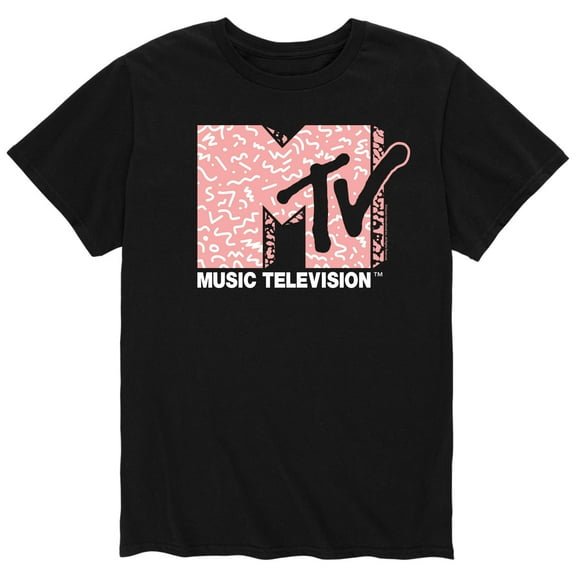 MTV - Memphis Style Pattern Fill - Men's Short Sleeve Graphic T-Shirt