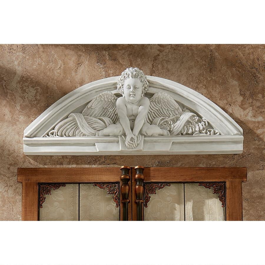 Design Toscano Cherubs Grande Sculptural Wall Pediment