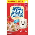 thumbnail image 4 of Kellogg's Frosted Mini-Wheats Cold Breakfast Cereal, High-Fiber, Whole Grain, Family Size, Strawberry, 22oz Box (1 Box), 4 of 13