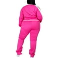 thumbnail image 6 of UKAP Plus Size Two Piece Outfits For Women Jogging Suits Winter Long Sleeve Jogger Set Sport Zip Up Sweatsuits Size L-5XL Rose Red XL, 6 of 6