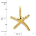 thumbnail image 3 of 14k Yellow Gold Starfish Chain Slide Charm Pendant, 3 of 7