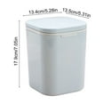 thumbnail image 4 of Small Trash Can with Lid, Mini Trash Can for Bathroom, Office and Bedroom, Small Bathroom Garbage Can with Swing Top, Compact Waste Basket for Desk, Dorm & Home, Blue - Xuniizn, 4 of 7
