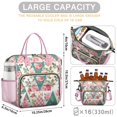 thumbnail image 5 of Pioneer Flower Floral Print Pattern Womens Lunch Box for Work,Insulated Large Lunch Bag for Tween and Teen,Loncheras Para Mujer,Leakproof Adult Lunch Bag for Work,Beach,Travel,Picnic,Camping, 5 of 7