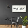 thumbnail image 6 of Epic Art 'Wash Your Hands' by Linda Woods, Acrylic Glass Wall Art, 48"x24", 6 of 8
