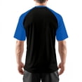 thumbnail image 4 of T -Shirts for Men Raglan Sleeve Crewneck Elastic Outdoor Tops Basic Short Sleeve Soft Gym Pullover, 4 of 6