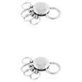 thumbnail image 2 of Kearding LLavero de acero inoxidable, llavero portátil, llavero colgante de cintura a la moda, llaves, accesorio decorativo de joyería 1 2Conjunto, 2 of 6
