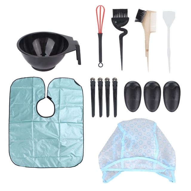 Hair Dye Coloring Kit, 14pcs Resuable Durable Hair Dyeing Brushes Utility For Salon For Women