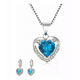 thumbnail image 1 of Colgante Corazón Eterno Azul Cielo Colgante En Forma De Corazón, 1 of 5