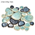 thumbnail image 3 of Uxcell 200g Ceramic Mosaic Tiles for Crafts Bulk, Pebble Blue and Green Ceramic Tiles for Mosaic Kits, 3 of 6