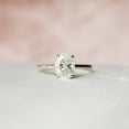 thumbnail image 5 of SOLITAIRE JEWELS 0.90CT Oval Cut Moissanite Hidden Halo Engagement Solitaire Ring for Women 14k Yellow Gold, 14k Yellow Gold Solitaire Ring, 5 of 8